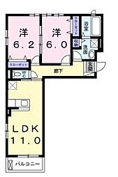間取図画像 2LDK