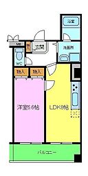 ラ・フォンテ 6階1LDKの間取り