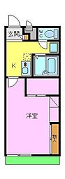 レオパレスウエノ 1Kの間取図画像