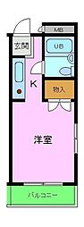 プチメゾン滝谷 ワンルームの間取図画像