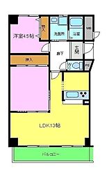 アルデール優貴 2LDKの間取図画像