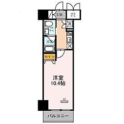 フェニックスレジデンス堺東 1Kの間取図画像