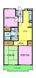 メゾン・M・香ケ丘 3LDKの間取図画像