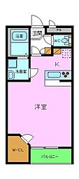 レオパレス美原丹比邸 1Kの間取図画像