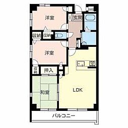 サンライクテイリス3号館 3LDKの間取図画像