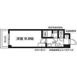 ナジック香ヶ丘マンション 1Kの間取図画像