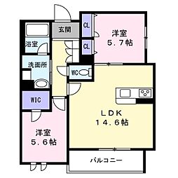 NTメゾン3 2LDKの間取図画像