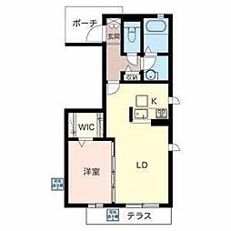 ガーデンフォーレスト 1LDKの間取図画像