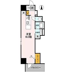 グランラヴィレジデンス ワンルームの間取図画像