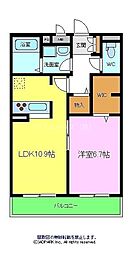 シャーメゾン三宝 1LDKの間取図画像