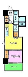 CLOVERVIEWKITAHANADA 1DKの間取図画像