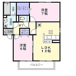 間取図画像 2LDK