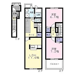 間取図画像 2LDK