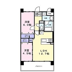 アトリエール堺寺地町 2LDKの間取図画像