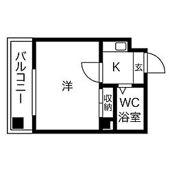 間取図画像 1K