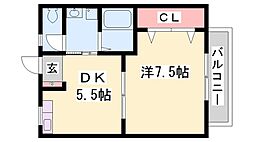 間取図画像 1DK