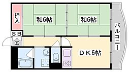 ダイヤマンション 2DKの間取図画像