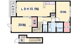 間取図画像 2LDK