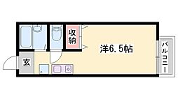 ソレイユ井ノ口 ワンルームの間取図画像