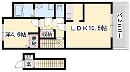 くるり 1LDKの間取図画像