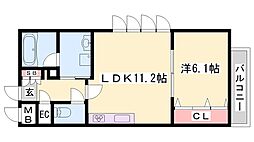 STELLA 1LDKの間取図画像