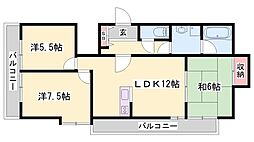 レジデンスピラージュ 3LDKの間取図画像