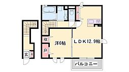 ユウハイツG2 1LDKの間取図画像