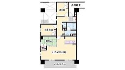 エスリード姫路 3LDKの間取図画像