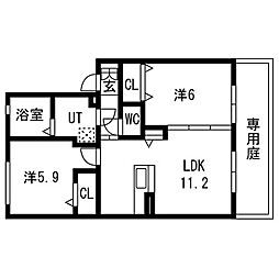 アルカディア ブレジオ 1階/-