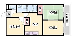 ロイヤルコーポ白浜 3DKの間取図画像