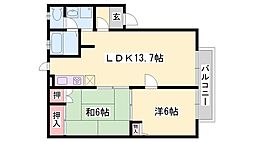 JAハイツ谷川II 1階/-