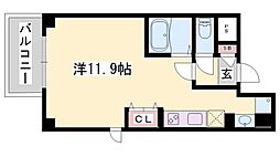 めぞんあさひ ワンルームの間取図画像