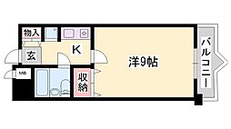 サニーガーデン 1Kの間取図画像