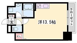 レジデンスh忍町 ワンルームの間取図画像
