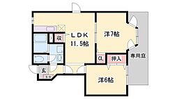 間取図画像 2LDK