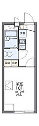 レオパレスミレア千里 1Kの間取図画像
