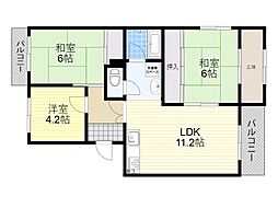 レジデンス吉川3棟 3LDKの間取図画像