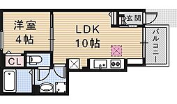 Tiffany1st 1LDKの間取図画像