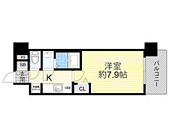 プレサンスNEO上新庄PRIMECRUIS 1Kの間取図画像