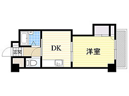 上新庄駅前グランドハイツ北 1DKの間取図画像