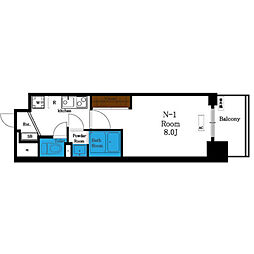 MASUno茨木 1Kの間取図画像