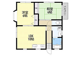 西田ハイツ 2LDKの間取図画像