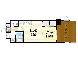 レジディア千里藤白台 1LDKの間取図画像