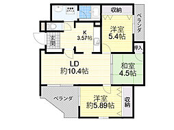 ツイン88N 3LDKの間取図画像