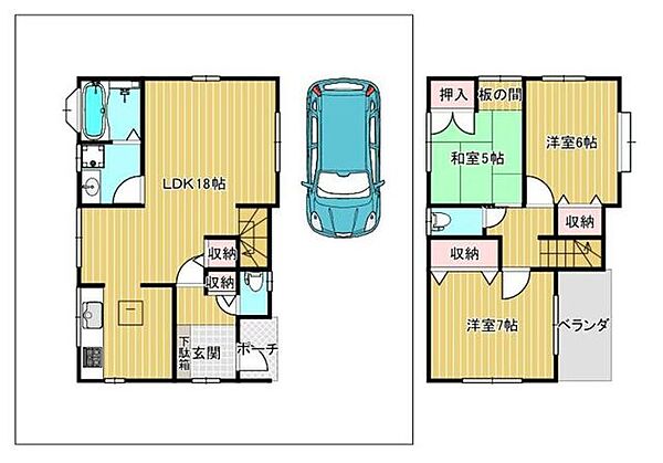 間取りを拡大表示