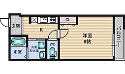 JR東海道・山陽本線 東淀川駅 徒歩4分の賃貸アパート 2階1Kの間取り
