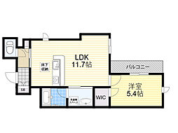 HinoSolare 1LDKの間取図画像