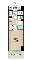 フェニックス新大阪 1Kの間取図画像