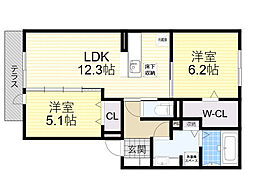 HOUSES.Y2 2LDKの間取図画像
