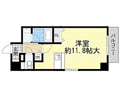 アーバネス淀川 ワンルームの間取図画像